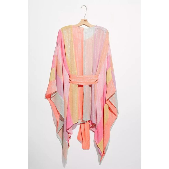 Free People Liv Rainbow Cover Up Sundress in Mix Color Size Small - Picture 2 of 4